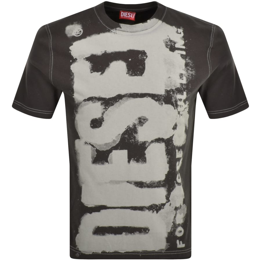Diesel T Adjust Q4 Regular Fit T Shirt Grey